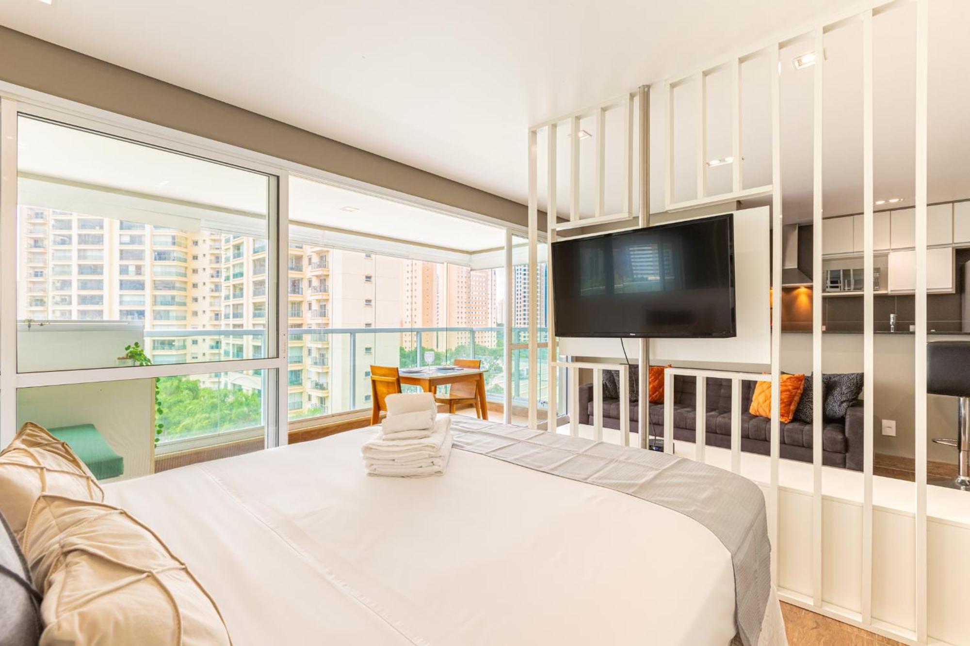 Apartamento Easy Star - Lindo C/vaga Ao Lado Do Morumbi Shopping - Ec01i *
